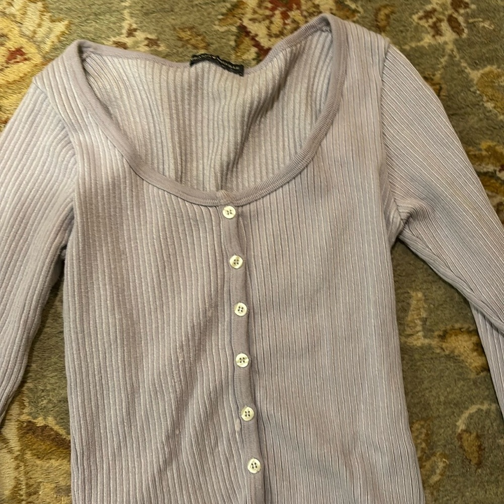 Brandy mellvile purple long sleeve